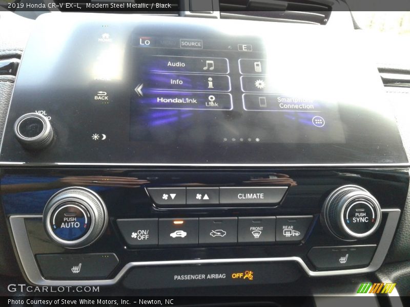 Modern Steel Metallic / Black 2019 Honda CR-V EX-L