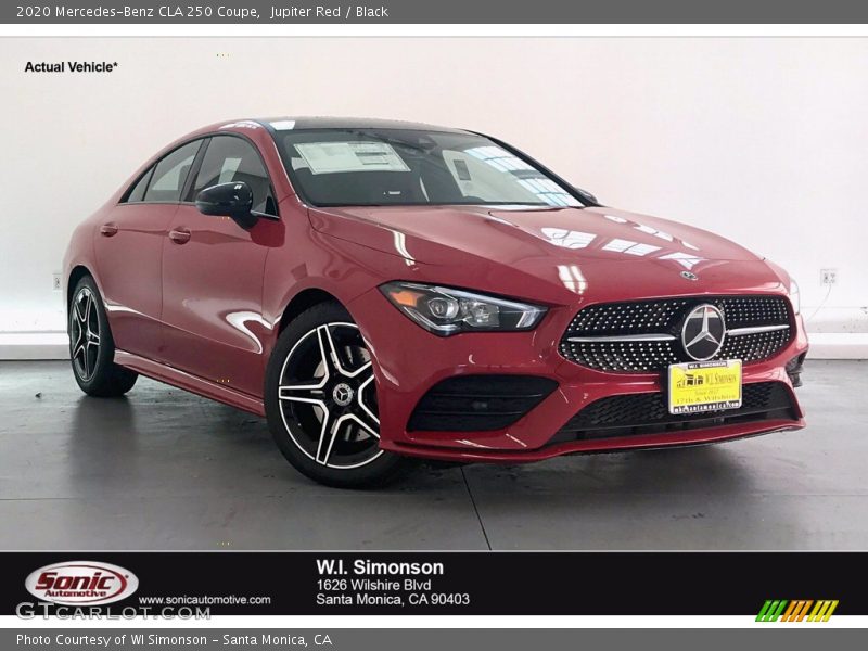 Jupiter Red / Black 2020 Mercedes-Benz CLA 250 Coupe