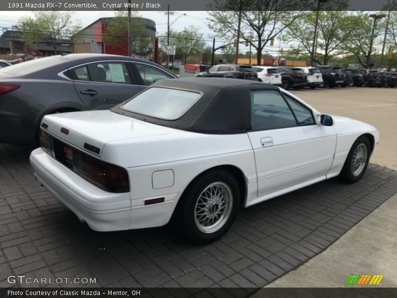 Crystal White / Black 1991 Mazda RX-7 Convertible