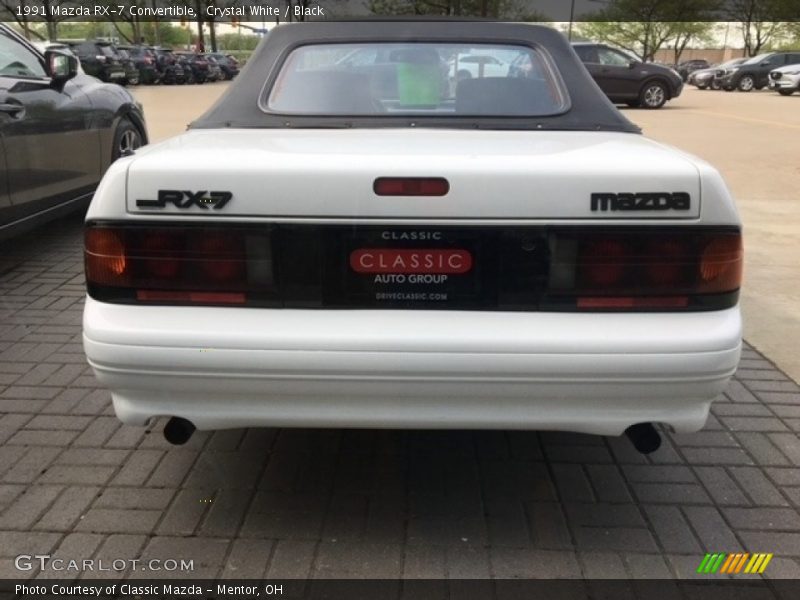 Crystal White / Black 1991 Mazda RX-7 Convertible