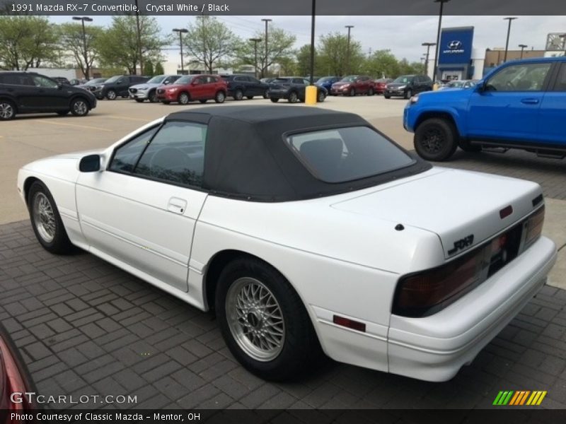 Crystal White / Black 1991 Mazda RX-7 Convertible