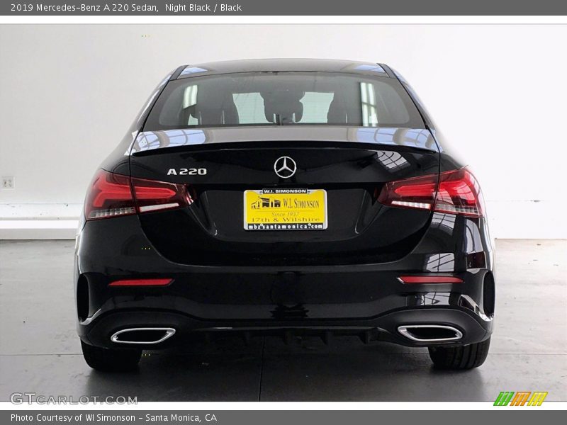 Night Black / Black 2019 Mercedes-Benz A 220 Sedan