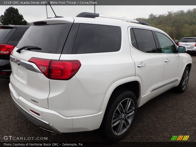 White Frost Tricoat / Cocoa/Shale 2018 GMC Acadia Denali AWD