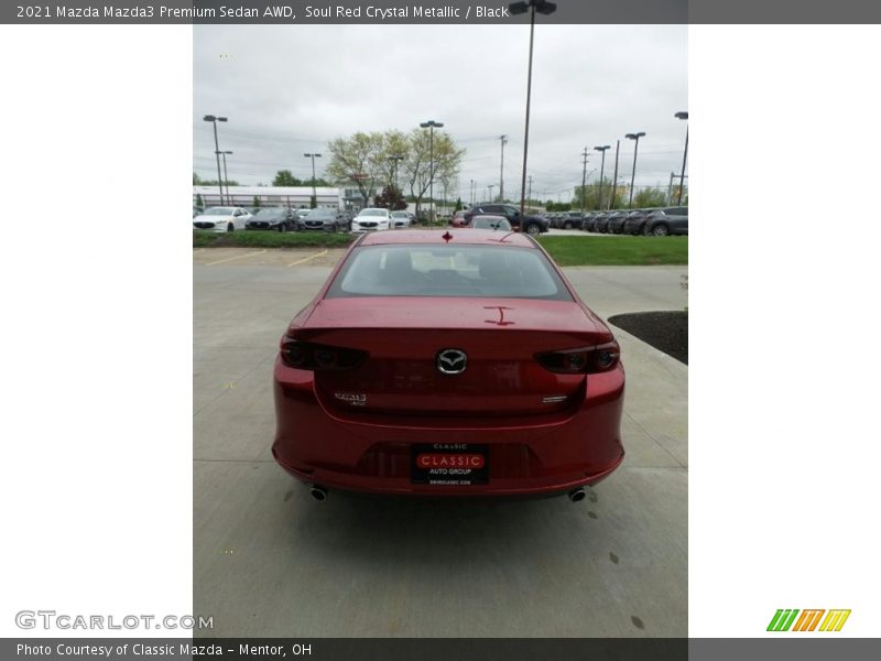Soul Red Crystal Metallic / Black 2021 Mazda Mazda3 Premium Sedan AWD