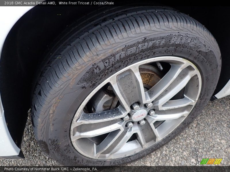 White Frost Tricoat / Cocoa/Shale 2018 GMC Acadia Denali AWD