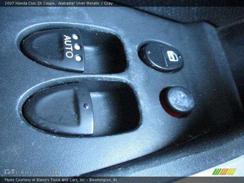 Alabaster Silver Metallic / Gray 2007 Honda Civic EX Coupe