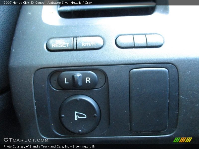 Alabaster Silver Metallic / Gray 2007 Honda Civic EX Coupe