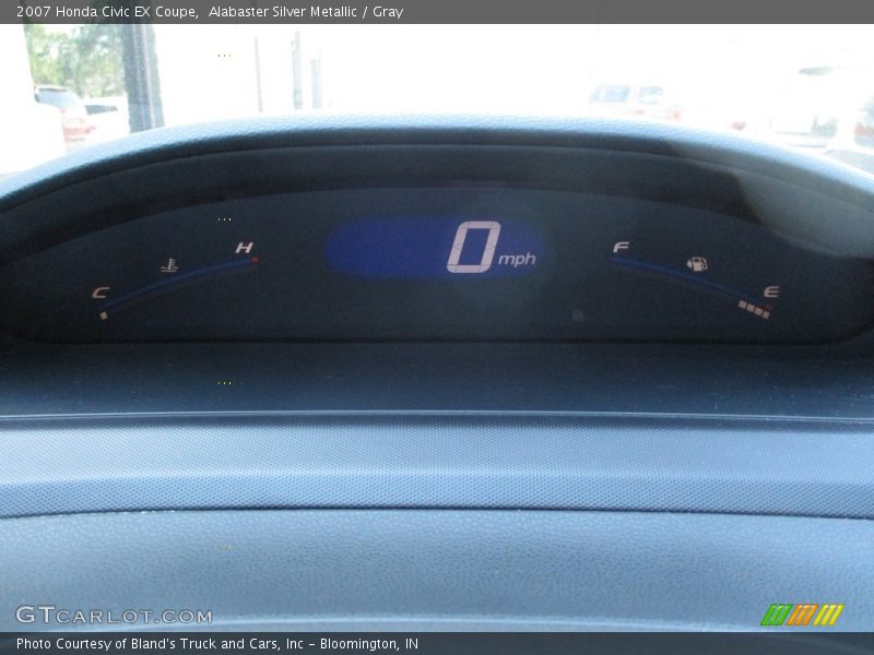 Alabaster Silver Metallic / Gray 2007 Honda Civic EX Coupe