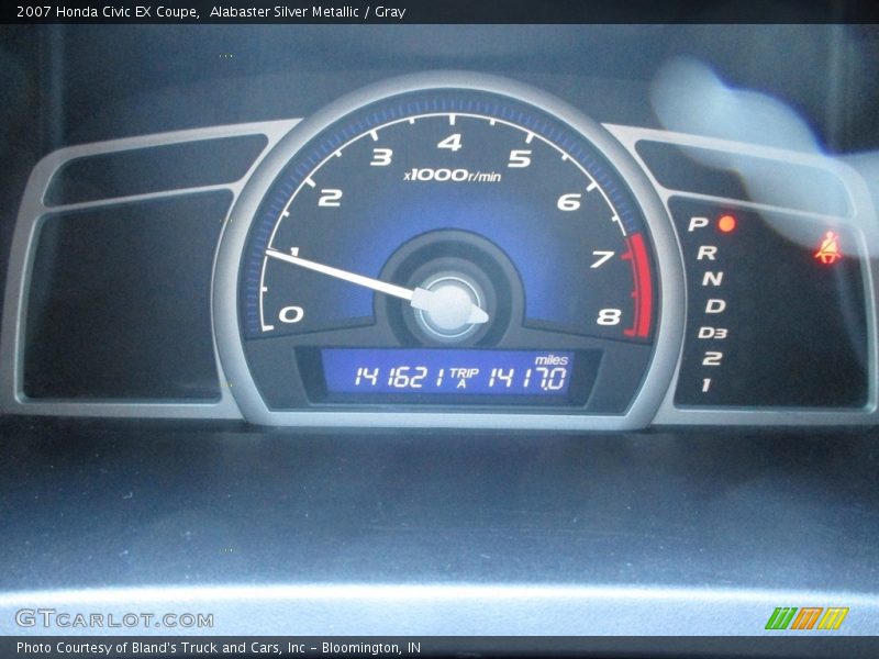 Alabaster Silver Metallic / Gray 2007 Honda Civic EX Coupe