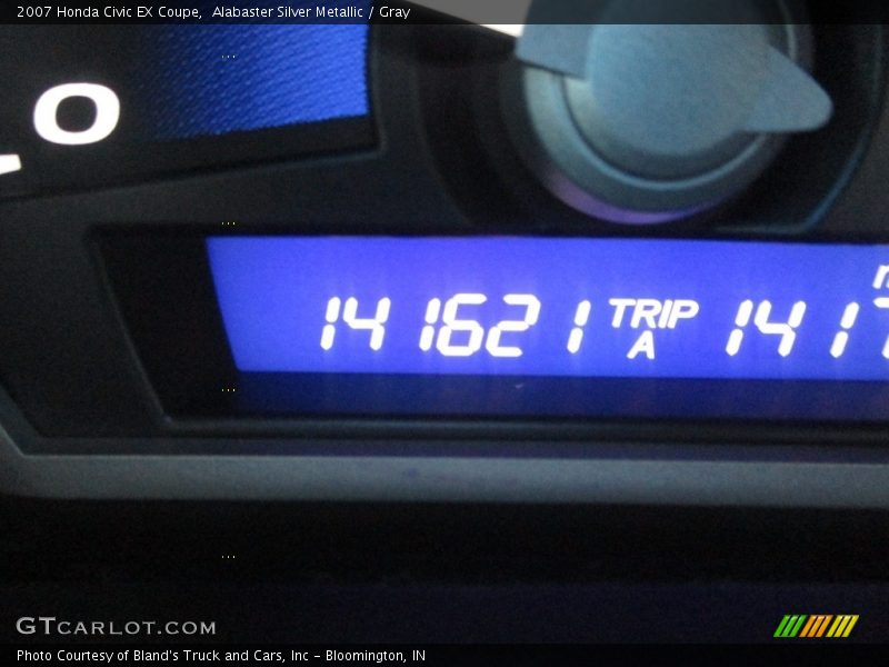 Alabaster Silver Metallic / Gray 2007 Honda Civic EX Coupe
