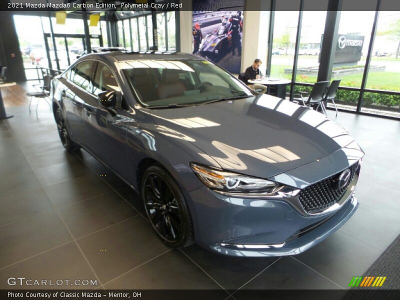 Polymetal Gray / Red 2021 Mazda Mazda6 Carbon Edition