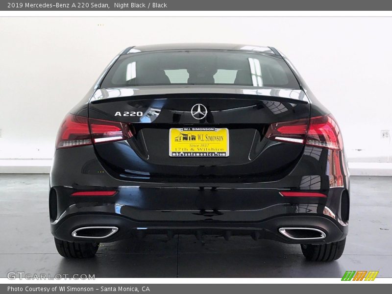 Night Black / Black 2019 Mercedes-Benz A 220 Sedan