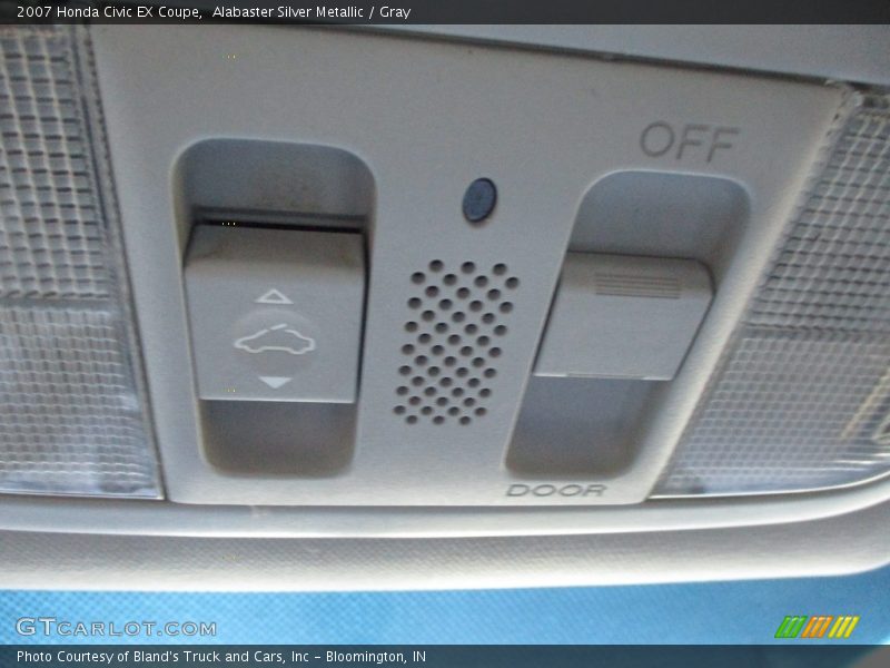 Alabaster Silver Metallic / Gray 2007 Honda Civic EX Coupe