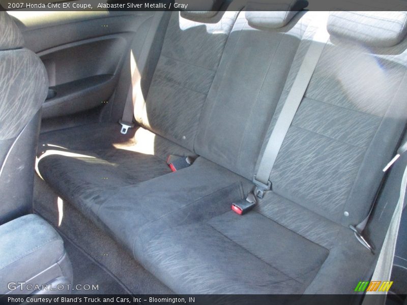 Alabaster Silver Metallic / Gray 2007 Honda Civic EX Coupe