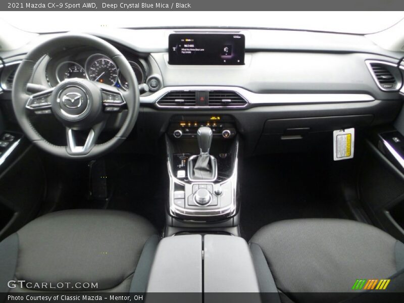 Deep Crystal Blue Mica / Black 2021 Mazda CX-9 Sport AWD