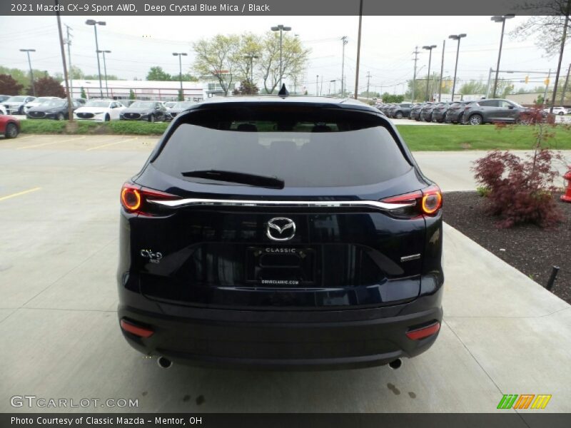 Deep Crystal Blue Mica / Black 2021 Mazda CX-9 Sport AWD