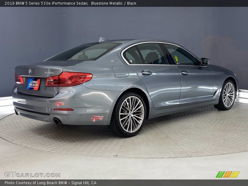 Bluestone Metallic / Black 2019 BMW 5 Series 530e iPerformance Sedan