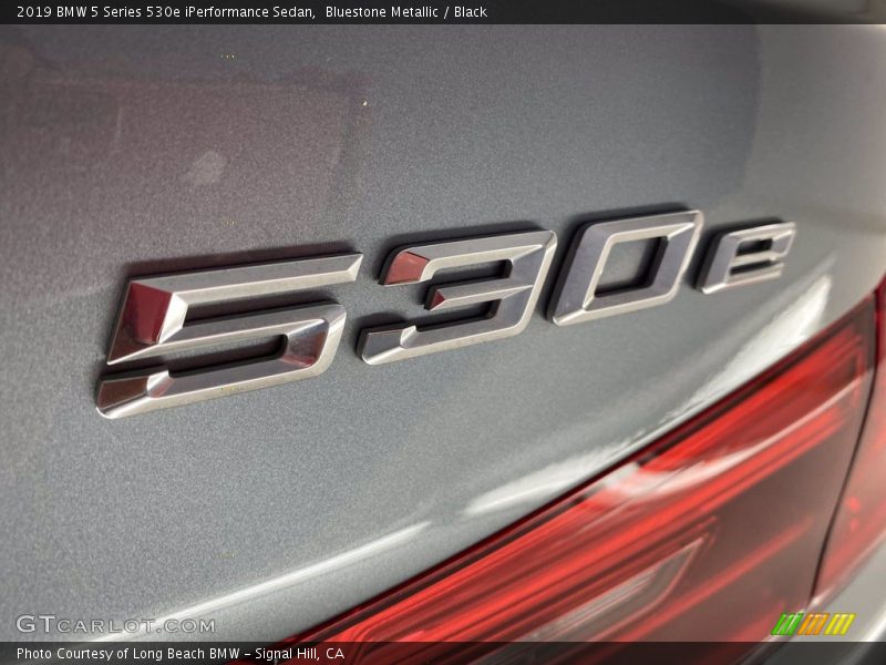 Bluestone Metallic / Black 2019 BMW 5 Series 530e iPerformance Sedan