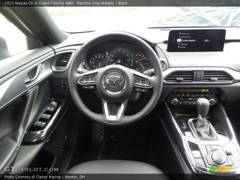 Machine Gray Metallic / Black 2021 Mazda CX-9 Grand Touring AWD