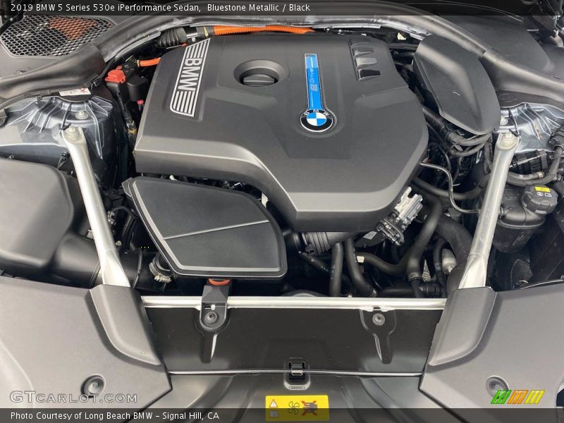 Bluestone Metallic / Black 2019 BMW 5 Series 530e iPerformance Sedan