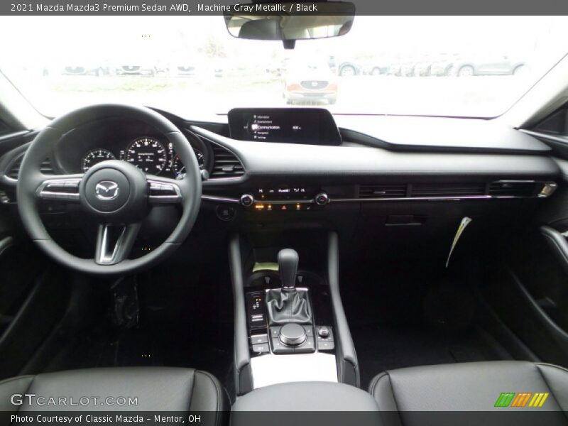 Machine Gray Metallic / Black 2021 Mazda Mazda3 Premium Sedan AWD
