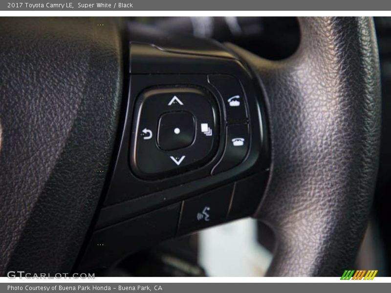 Super White / Black 2017 Toyota Camry LE