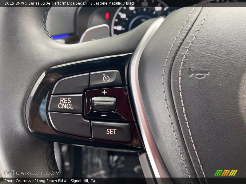 Bluestone Metallic / Black 2019 BMW 5 Series 530e iPerformance Sedan