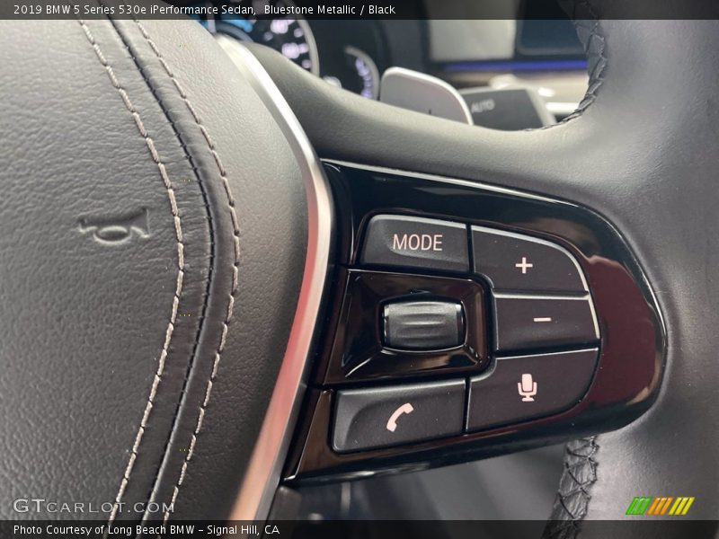 Bluestone Metallic / Black 2019 BMW 5 Series 530e iPerformance Sedan