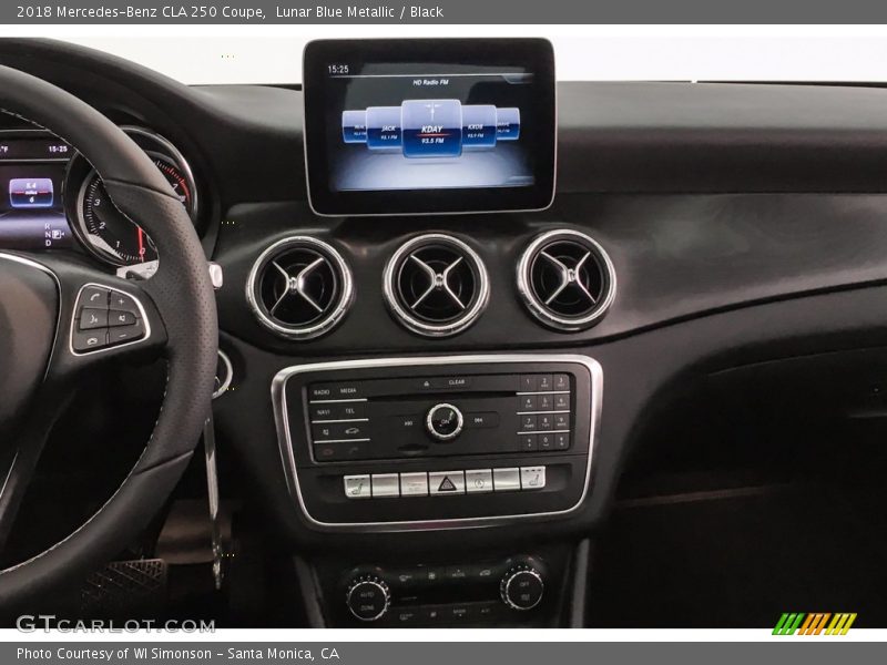 Lunar Blue Metallic / Black 2018 Mercedes-Benz CLA 250 Coupe