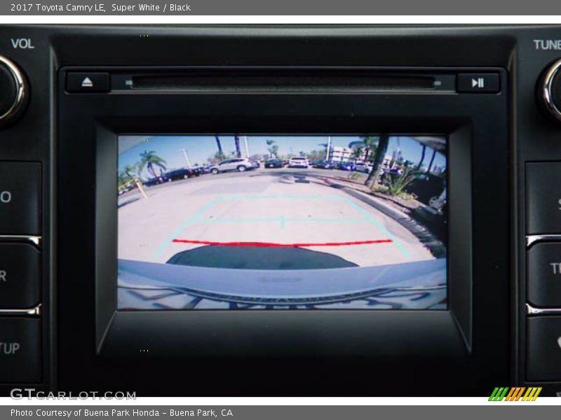 Super White / Black 2017 Toyota Camry LE