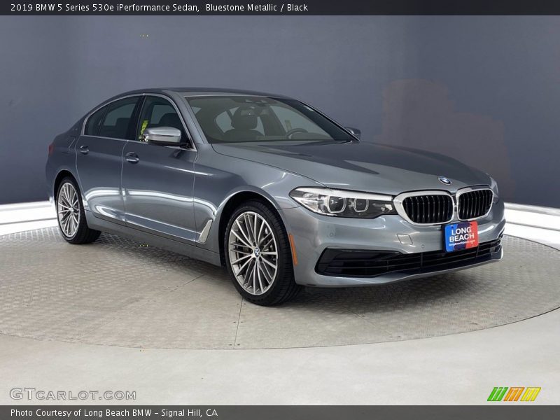 Bluestone Metallic / Black 2019 BMW 5 Series 530e iPerformance Sedan