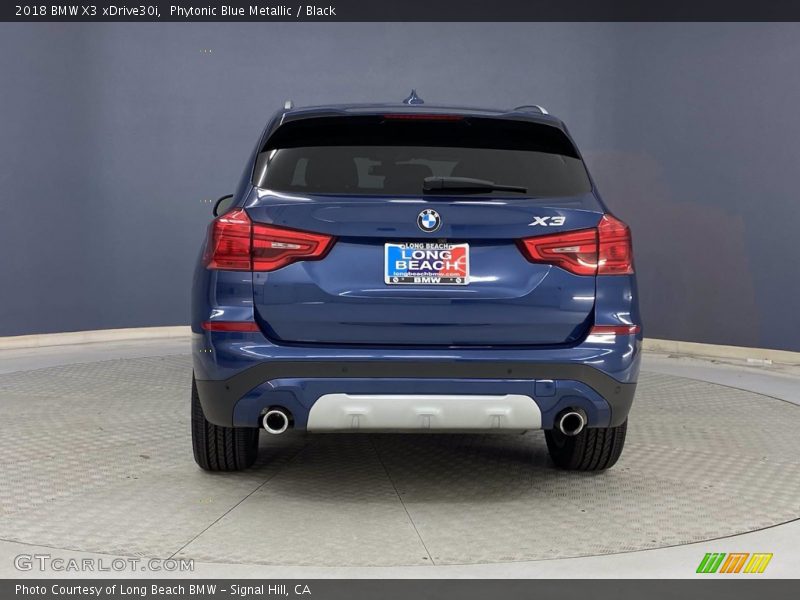 Phytonic Blue Metallic / Black 2018 BMW X3 xDrive30i
