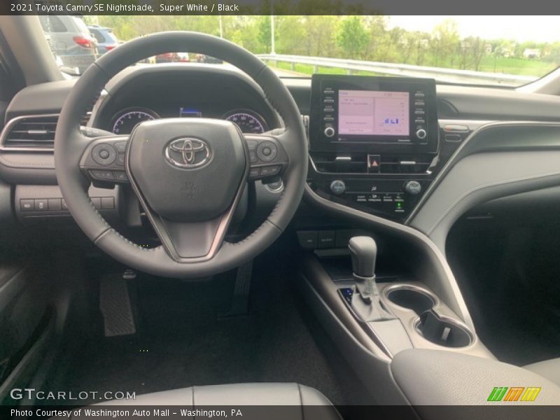 Super White / Black 2021 Toyota Camry SE Nightshade