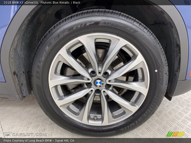 Phytonic Blue Metallic / Black 2018 BMW X3 xDrive30i