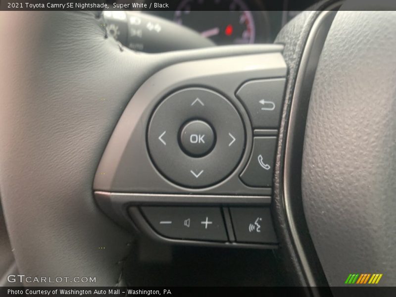Super White / Black 2021 Toyota Camry SE Nightshade