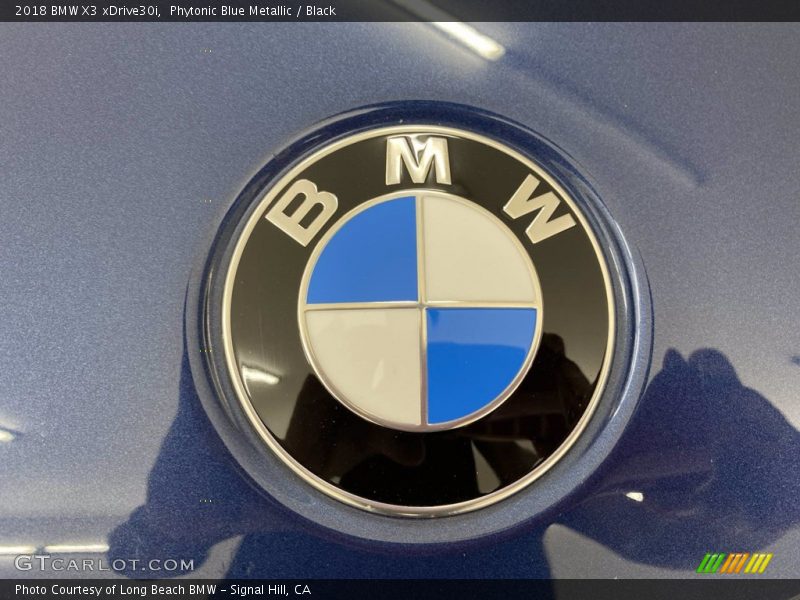 Phytonic Blue Metallic / Black 2018 BMW X3 xDrive30i