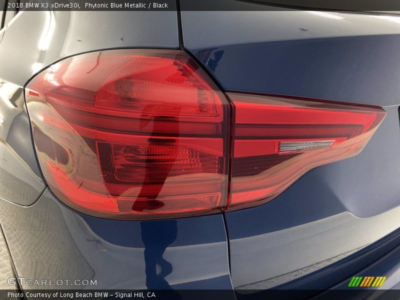 Phytonic Blue Metallic / Black 2018 BMW X3 xDrive30i