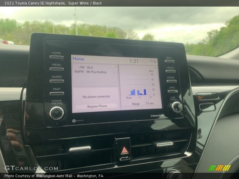 Super White / Black 2021 Toyota Camry SE Nightshade