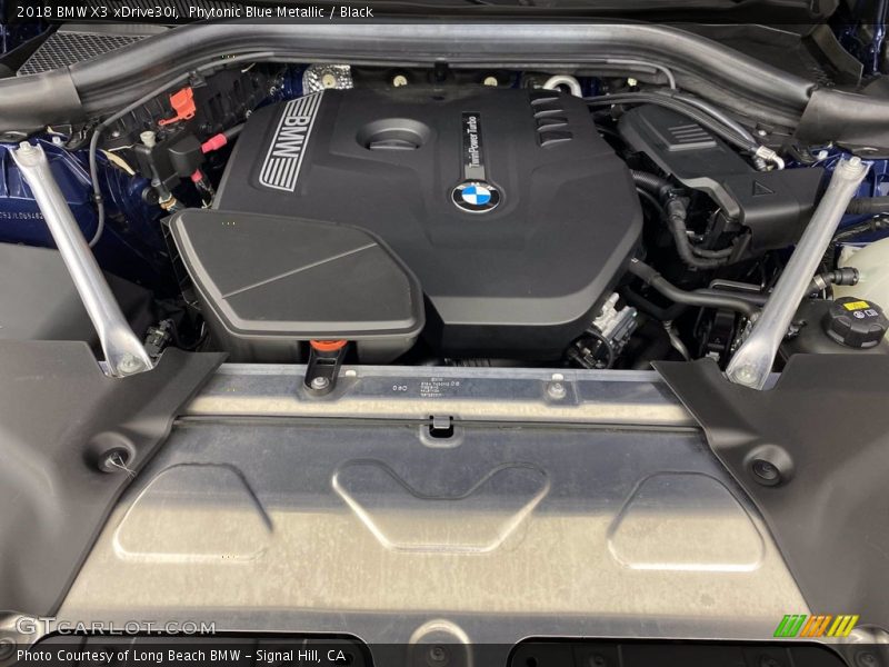 Phytonic Blue Metallic / Black 2018 BMW X3 xDrive30i