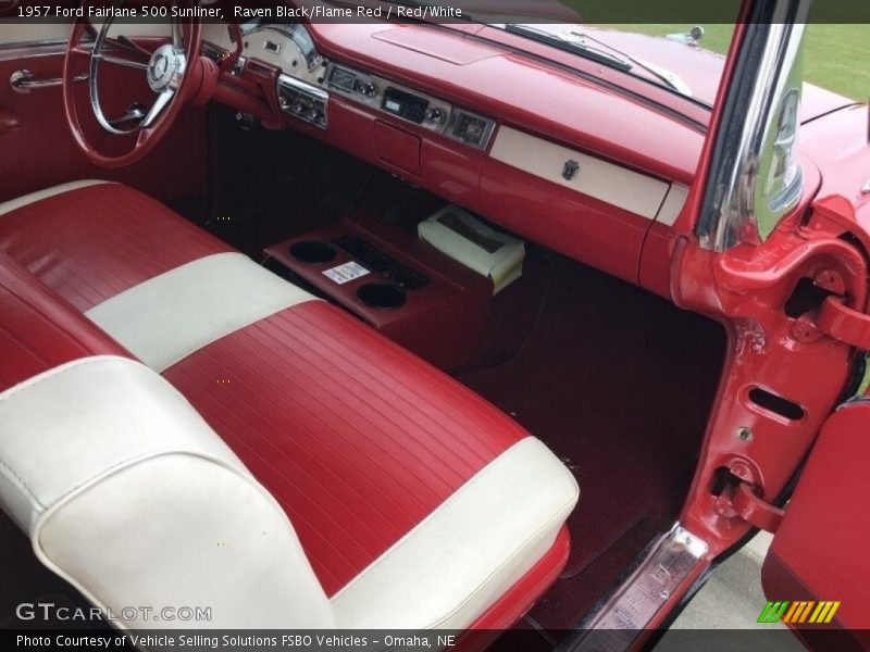  1957 Fairlane 500 Sunliner Red/White Interior