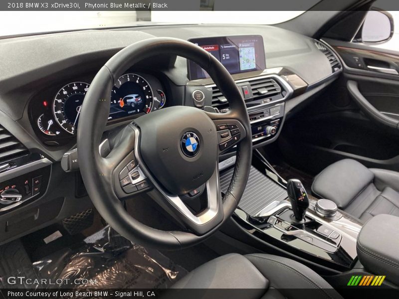 Phytonic Blue Metallic / Black 2018 BMW X3 xDrive30i