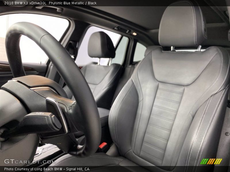 Phytonic Blue Metallic / Black 2018 BMW X3 xDrive30i