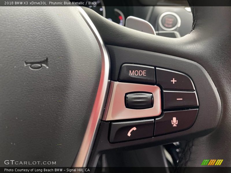 Phytonic Blue Metallic / Black 2018 BMW X3 xDrive30i