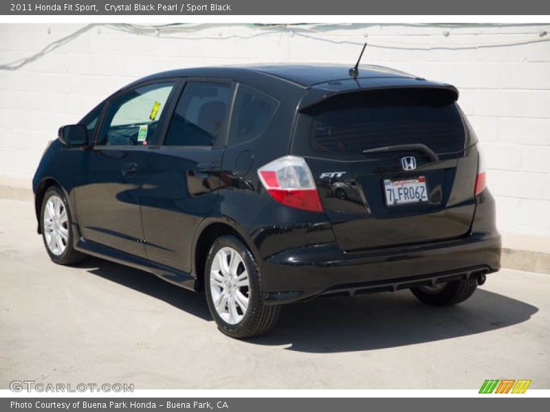 Crystal Black Pearl / Sport Black 2011 Honda Fit Sport