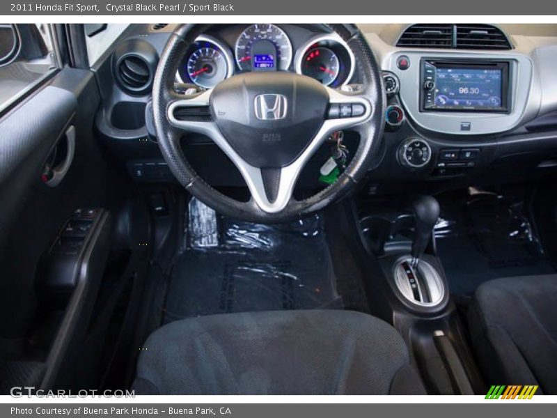 Crystal Black Pearl / Sport Black 2011 Honda Fit Sport