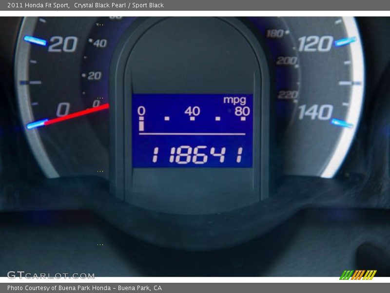 Crystal Black Pearl / Sport Black 2011 Honda Fit Sport