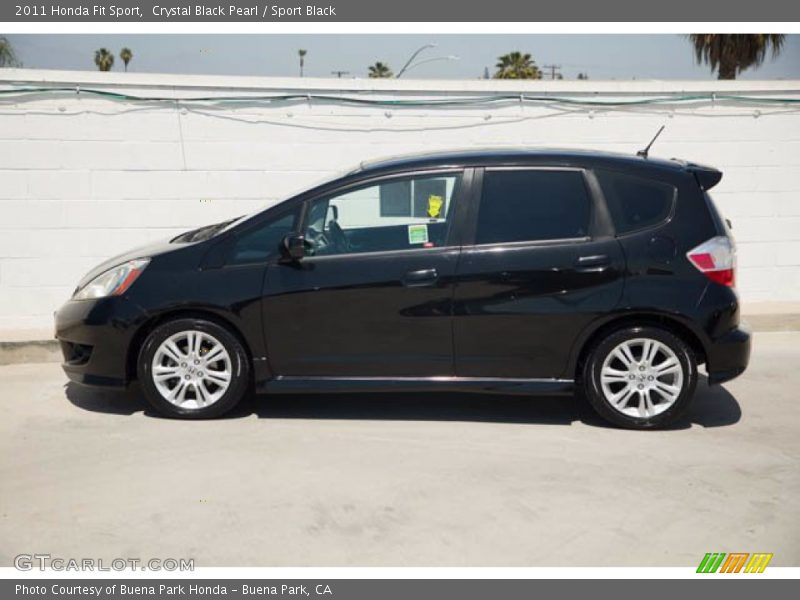 Crystal Black Pearl / Sport Black 2011 Honda Fit Sport