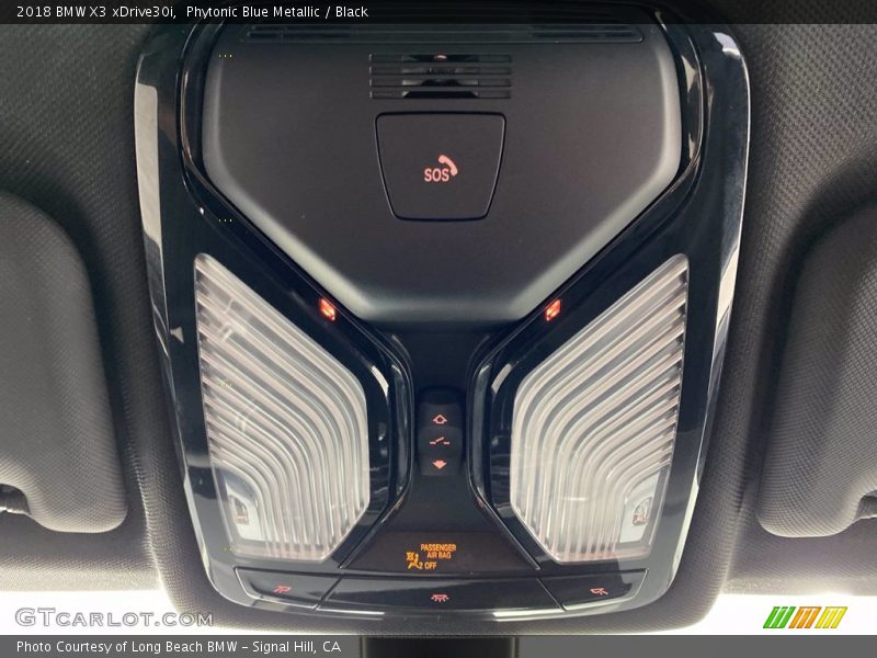 Phytonic Blue Metallic / Black 2018 BMW X3 xDrive30i