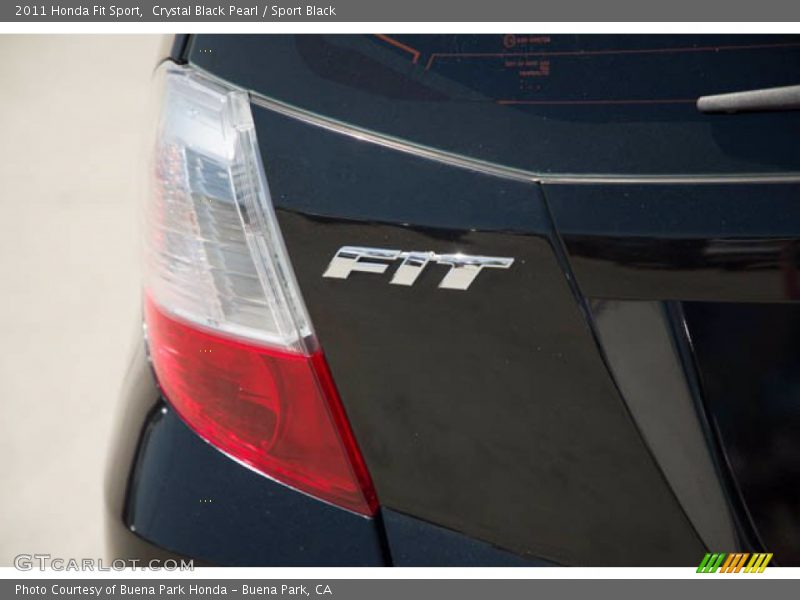 Crystal Black Pearl / Sport Black 2011 Honda Fit Sport