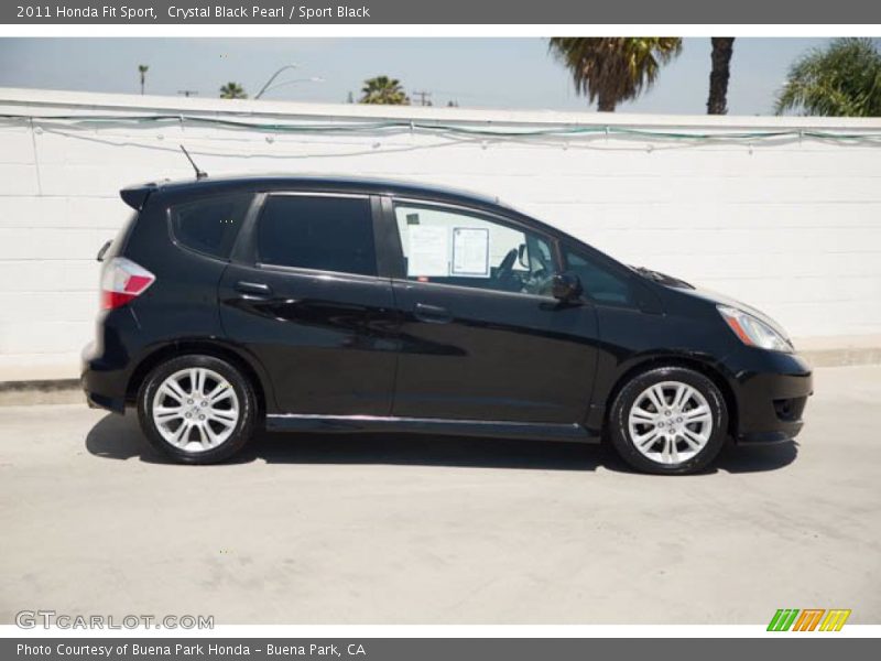 Crystal Black Pearl / Sport Black 2011 Honda Fit Sport